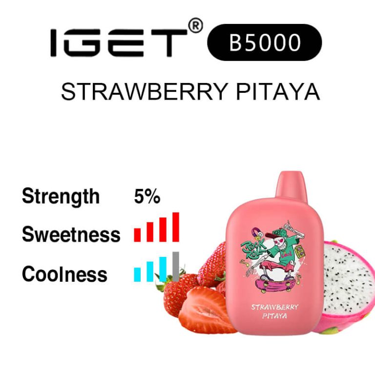 IGET B5000 - Strawberry Pitaya | IGET Vape Australia